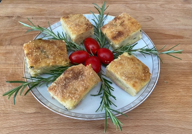 TORTINO DI PATATE CON PROSCIUTTO E FORMAGGIO - cucinanelcuore